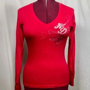 Harley-Davidson Red Long Sleeve Tee